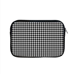 Plaid Black White Line Apple Macbook Pro 15  Zipper Case by Mariart