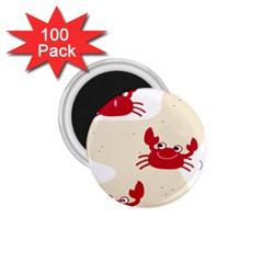 Sand Animals Red Crab 1 75  Magnets (100 Pack)  by Mariart