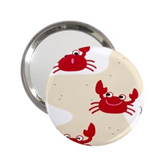 Sand Animals Red Crab 2 25  Handbag Mirrors by Mariart