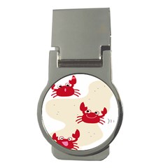 Sand Animals Red Crab Money Clips (round) 