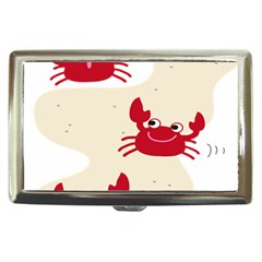 Sand Animals Red Crab Cigarette Money Cases by Mariart