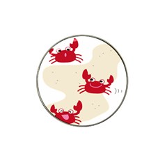 Sand Animals Red Crab Hat Clip Ball Marker (4 Pack)