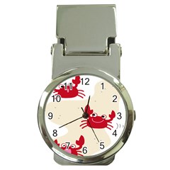 Sand Animals Red Crab Money Clip Watches by Mariart