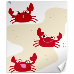 Sand Animals Red Crab Canvas 8  X 10  by Mariart