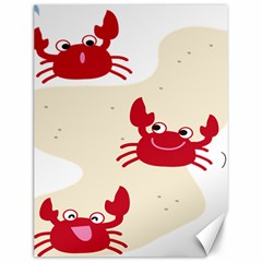 Sand Animals Red Crab Canvas 12  X 16   by Mariart