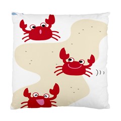 Sand Animals Red Crab Standard Cushion Case (two Sides) by Mariart