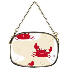 Sand Animals Red Crab Chain Purses (two Sides)  by Mariart