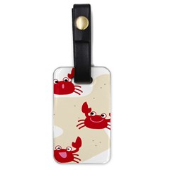 Sand Animals Red Crab Luggage Tags (one Side)  by Mariart