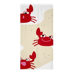 Sand Animals Red Crab Shower Curtain 36  X 72  (stall)  by Mariart