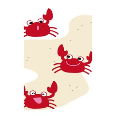 Sand Animals Red Crab Shower Curtain 48  X 72  (small)  by Mariart