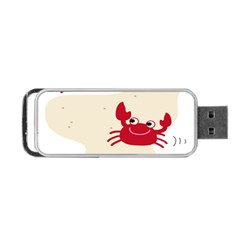 Sand Animals Red Crab Portable Usb Flash (one Side) by Mariart