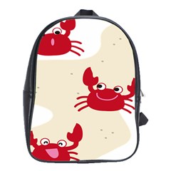 Sand Animals Red Crab School Bags (xl)  by Mariart