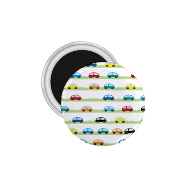 Small Car Red Yellow Blue Orange Black Kids 1.75  Magnets