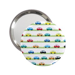 Small Car Red Yellow Blue Orange Black Kids 2 25  Handbag Mirrors by Mariart