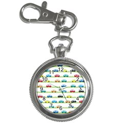 Small Car Red Yellow Blue Orange Black Kids Key Chain Watches by Mariart