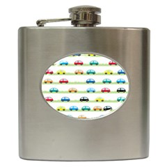 Small Car Red Yellow Blue Orange Black Kids Hip Flask (6 Oz) by Mariart