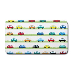 Small Car Red Yellow Blue Orange Black Kids Medium Bar Mats by Mariart