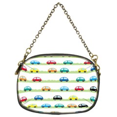 Small Car Red Yellow Blue Orange Black Kids Chain Purses (two Sides)  by Mariart