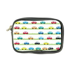 Small Car Red Yellow Blue Orange Black Kids Coin Purse by Mariart