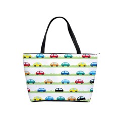 Small Car Red Yellow Blue Orange Black Kids Shoulder Handbags by Mariart