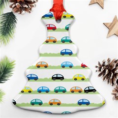 Small Car Red Yellow Blue Orange Black Kids Ornament (christmas Tree)  by Mariart