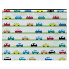 Small Car Red Yellow Blue Orange Black Kids Cosmetic Bag (xxxl)  by Mariart