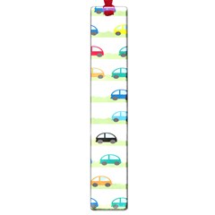 Small Car Red Yellow Blue Orange Black Kids Large Book Marks by Mariart