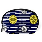 Sunflower Line Blue Yellpw Accessory Pouches (Large)  Back