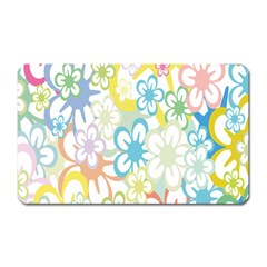 Star Flower Rainbow Sunflower Sakura Magnet (rectangular) by Mariart