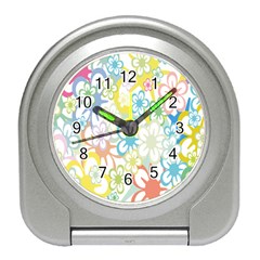 Star Flower Rainbow Sunflower Sakura Travel Alarm Clocks