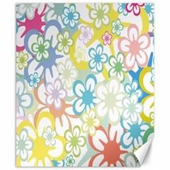 Star Flower Rainbow Sunflower Sakura Canvas 8  X 10 