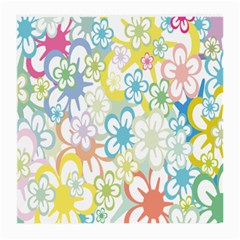 Star Flower Rainbow Sunflower Sakura Medium Glasses Cloth by Mariart