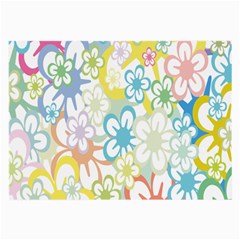 Star Flower Rainbow Sunflower Sakura Large Glasses Cloth by Mariart