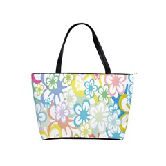 Star Flower Rainbow Sunflower Sakura Shoulder Handbags by Mariart