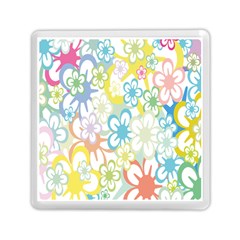 Star Flower Rainbow Sunflower Sakura Memory Card Reader (square)  by Mariart