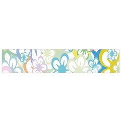 Star Flower Rainbow Sunflower Sakura Flano Scarf (small) by Mariart