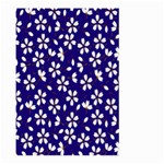 Star Flower Blue White Large Garden Flag (Two Sides) Back