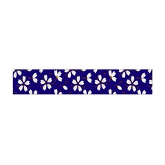 Star Flower Blue White Flano Scarf (mini) by Mariart