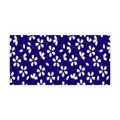 Star Flower Blue White Yoga Headband by Mariart