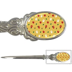 Tulip Sunflower Sakura Flower Floral Red White Leaf Green Letter Openers by Mariart