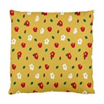 Tulip Sunflower Sakura Flower Floral Red White Leaf Green Standard Cushion Case (Two Sides) Front