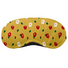 Tulip Sunflower Sakura Flower Floral Red White Leaf Green Sleeping Masks by Mariart