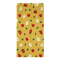 Tulip Sunflower Sakura Flower Floral Red White Leaf Green Shower Curtain 36  X 72  (stall)  by Mariart