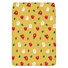 Tulip Sunflower Sakura Flower Floral Red White Leaf Green Flap Covers (l)  by Mariart