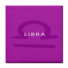 Zodizc Libra Purple Tile Coasters by Mariart