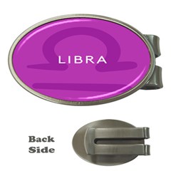 Zodizc Libra Purple Money Clips (oval) 