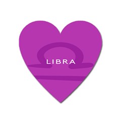 Zodizc Libra Purple Heart Magnet by Mariart