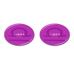 Zodizc Libra Purple Cufflinks (oval) by Mariart