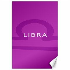 Zodizc Libra Purple Canvas 20  X 30   by Mariart