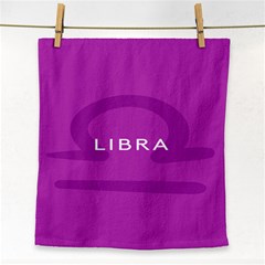 Zodizc Libra Purple Face Towel by Mariart